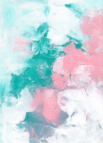 Teal Kiss Art Print