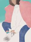 Pink Fur Art Print