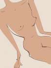 Leaning Nude Art Print
