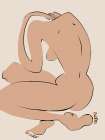 Back Stretching Yoga Art Print