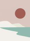 Minimal Beach Art Print