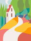 Red Hill Cottage Art Print