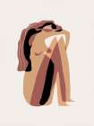 Baby Hug Nude Art Print