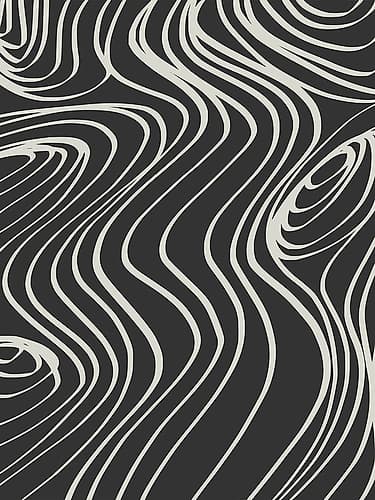 Black And White Line Art Third Art Print