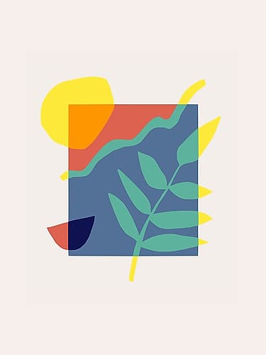Color Fossil Art Print