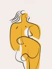Lines and Curves In Nude Art Print