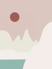 Minimal Landscape In White Art Print