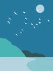 Night Flock Art Print