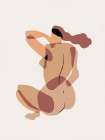 Nude In the Wind Art Print