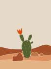Southwest Cactus Bloom Art Print