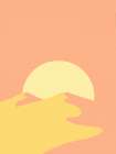 Warm Pink Desert Art Print