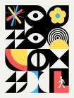 Maximalist Geometrical Surreal Design Art Print