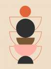 Mid Century Circle Balance Art Print