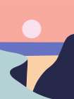 Minimalist West View Art Print