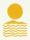 Sun Over Sea Coastal Print