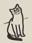 Line Art Cat Drawing 6 Art Print