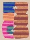 Abstract Stripe Minimal Collage 14 Abstract Art Print