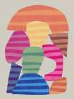 Abstract Stripe Minimal Collage 16 Abstract Art Print