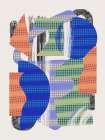 Abstract Stripe Minimal Collage 25 Art Print
