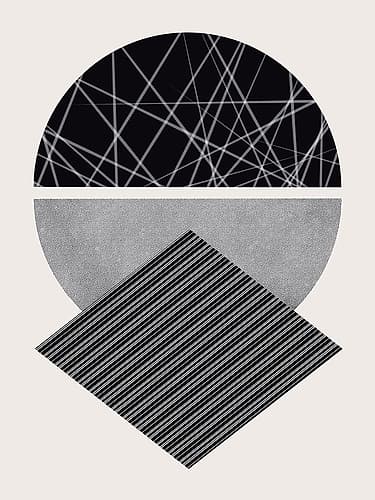 Sphere And Diamond Minimalist Print