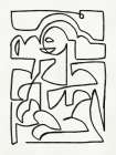 Abstract Chalk Line Art Art Print
