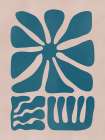 Floral Cut Out Art Print