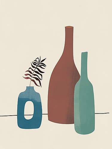 Still Life Sketches Minimalist Print