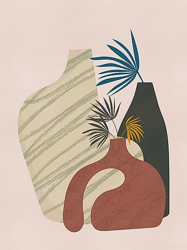 Still Life With Handmade Vase Art Print