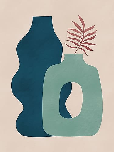 Still Life With Vases Art Print