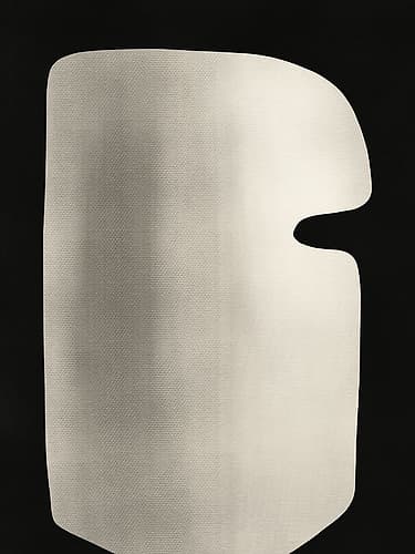 Abstract White Sculpture Mask Abstract Art Print