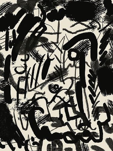 Abstraction With Inks Abstract Art Print