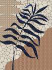 Palm Leaf Mosaic Design Art Print