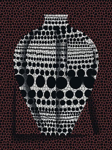 Pop Art Cubic Vase Art Print