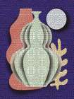 Pop Art Vase and Moon Art Print