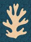 Yellow and Blue Coral Study Coastal Print