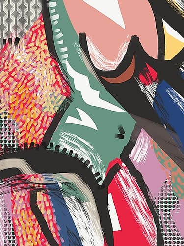 Abstract Ballerina Art Print