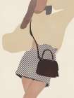 Checked Pose Art Print