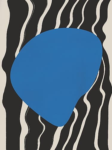Liquid Blue Abstract Art Print