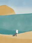 Lone Seagull Art Print