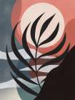 Palm Leaf Silhouette Art Print