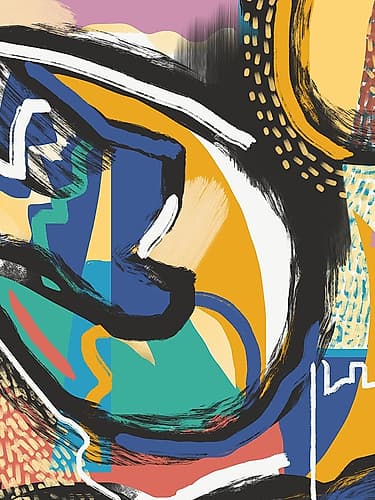 Summer Color Curl Art Print