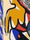 Summer Nude Bold Abstract Art Print
