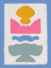 Pastel Cut Out Art Print