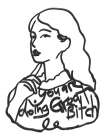 You Are Doing Great Bitch Art Print