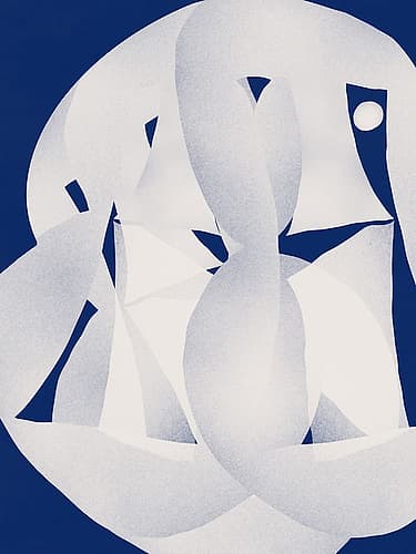 Paper Sculpture Abstract Abstract Art Print