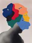 Sides Of Masks Art Print