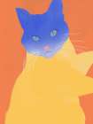Blue Fur Art Print