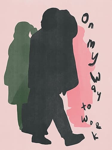 On My Way To Work Art Print