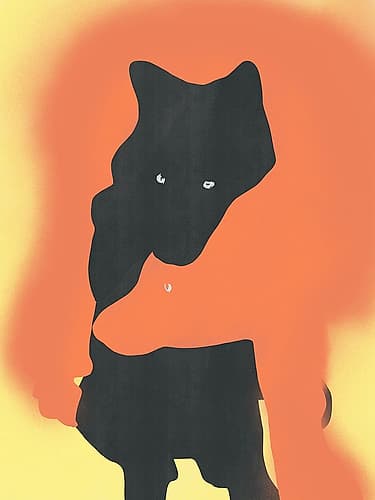 Wolf Love Minimalist Print