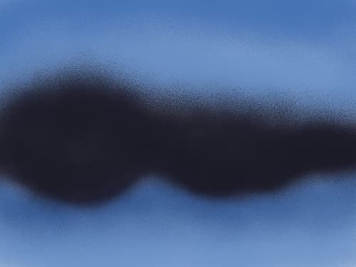 Black Spray Abstract Art Print